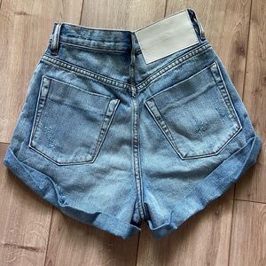 [UNWORN] One Teaspoon Bandits High Waist Denim Short in Hendrixe